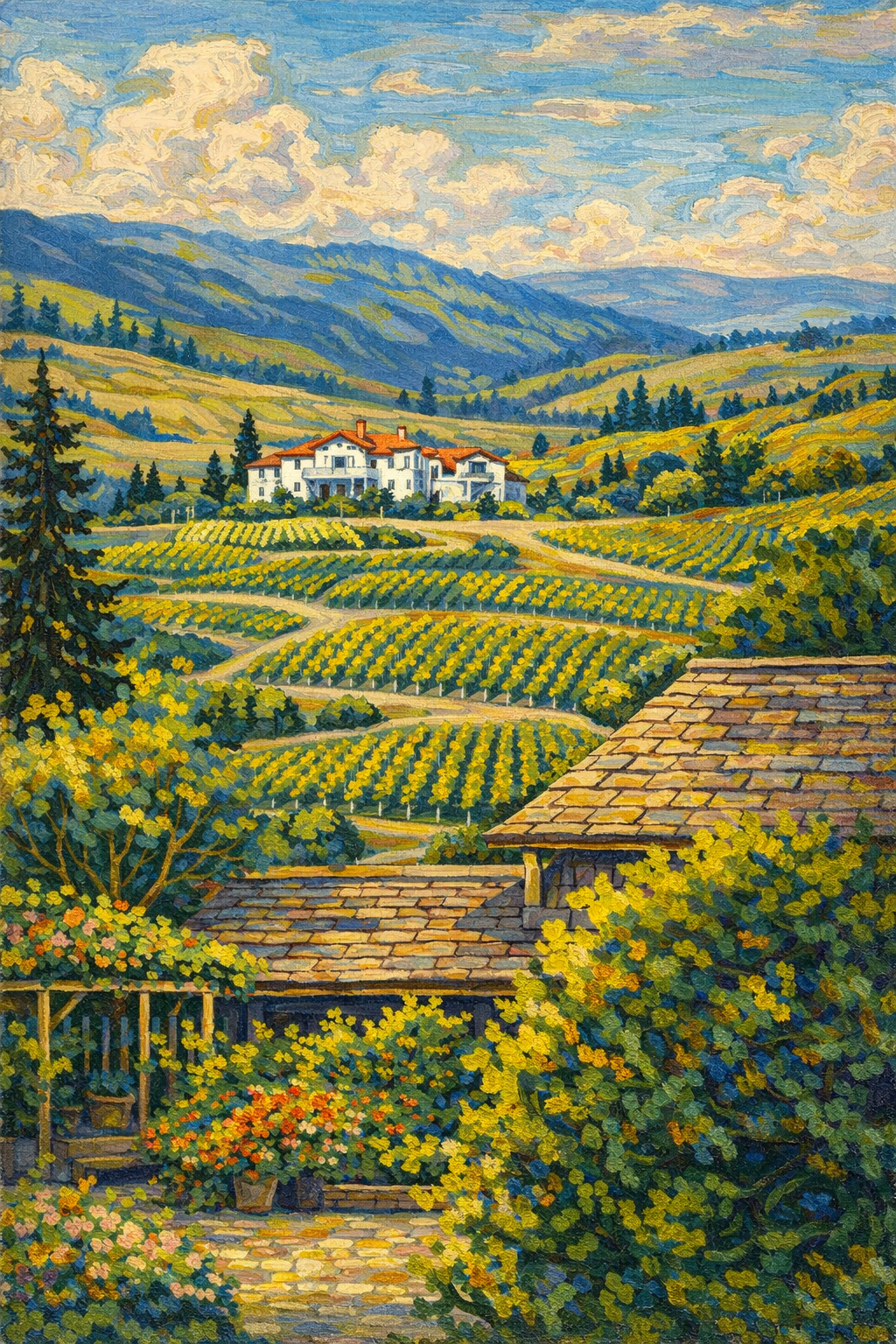 Okanagan Vineyard Landscape – Group of Seven Inspired