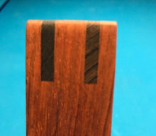 Custom Sapele Wood 8 Ball Rack with Wenge Inlay - 8 Ball Triangle Rack