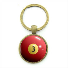 Billiards pattern keychain - 16 Style Choices