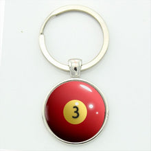 Billiards pattern keychain - 16 Style Choices